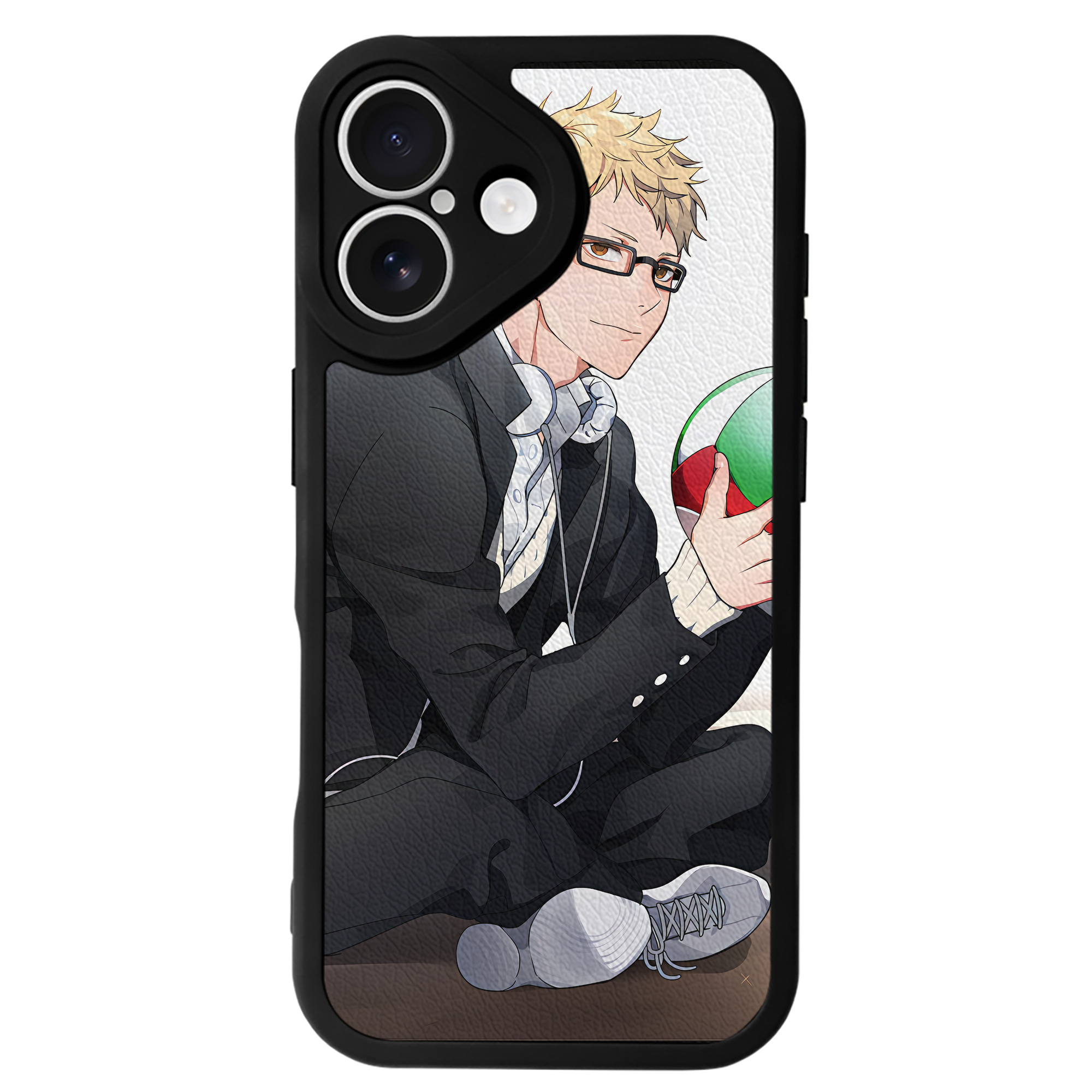 （画像用） ハイキュー!! Haikyu!! 【iPhone 16シリーズ対応】シリコンスマホケース（レザー調） 材質：シリコン